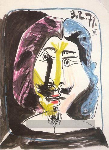 Portrait mousquetaire 1971 cubisme Pablo Picasso Peintures à l'huile